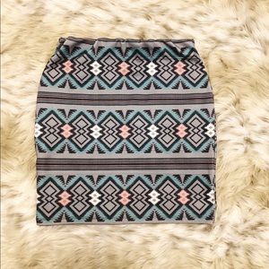 Cute and stretchable tribal skirt